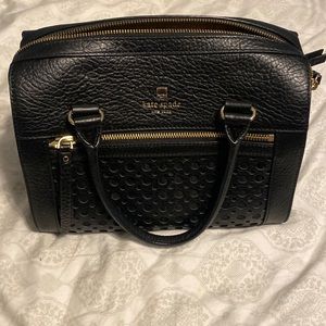 Kate Spade KSNY Black Leather Purse with Removable Strap